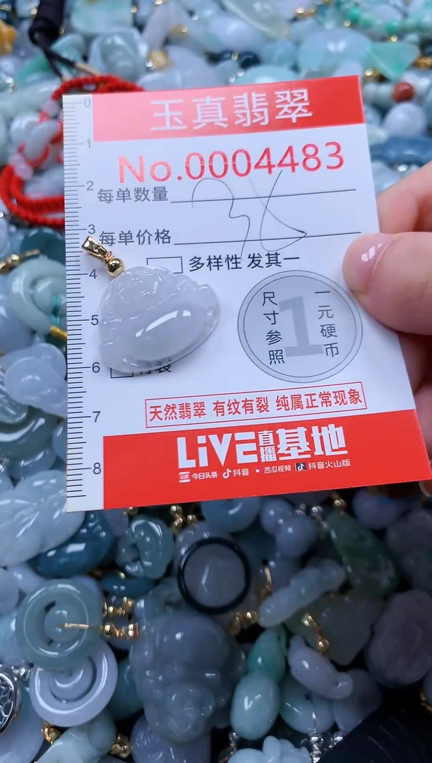 翡翠未镶嵌吊坠(不含链)4483