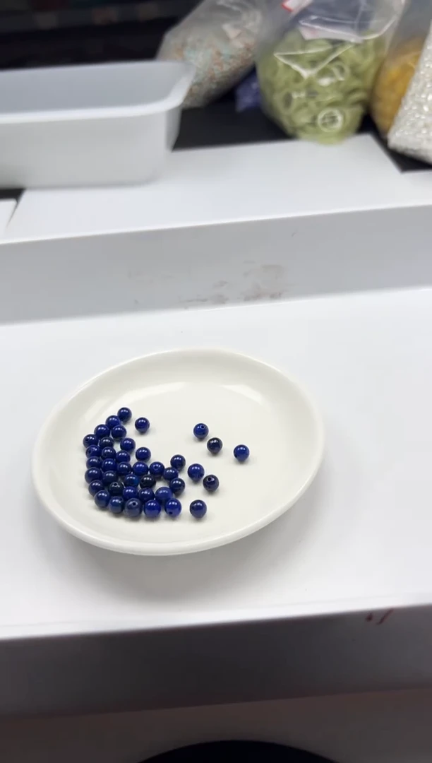 未镶嵌颈饰玛瑙/玉髓w241青*金石6mm*30颗