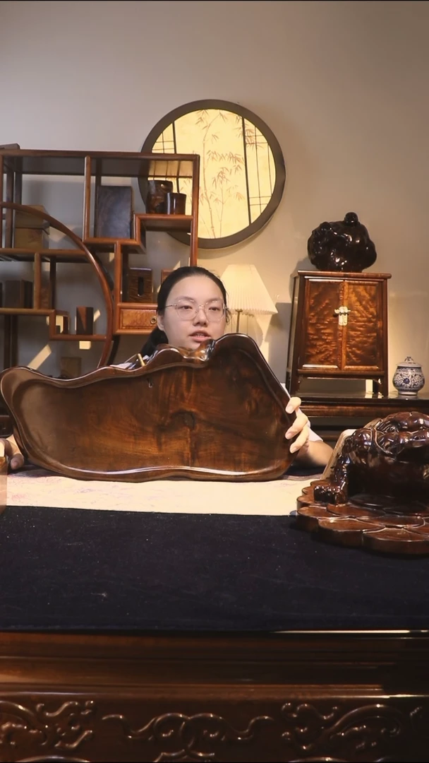 金丝楠阴沉木茶盘