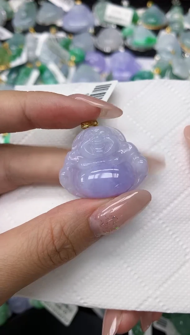 颈饰18K金镶嵌翡翠1111111111