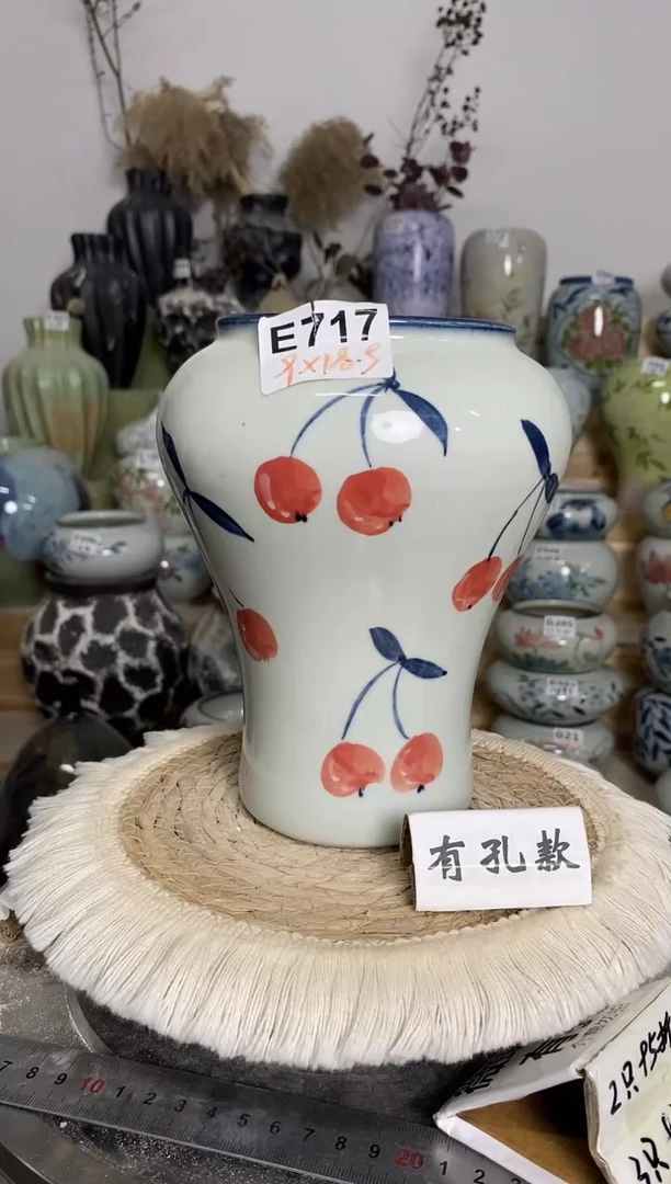 景德镇陶瓷花盆 E717  陶瓷制品 默认有点误差哦~