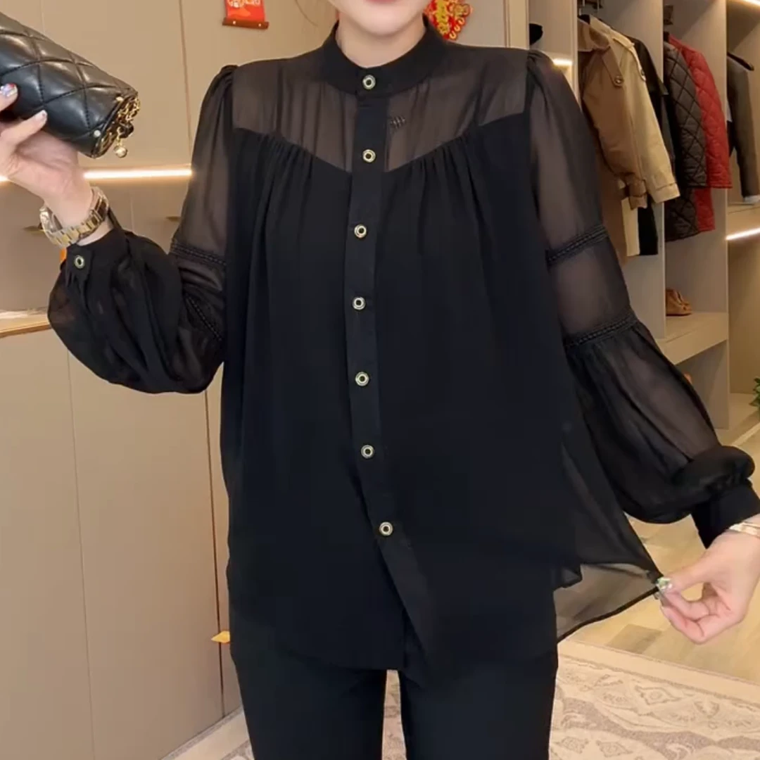 2025春季新款时尚显瘦气质女士网红洋气打底衫百搭款D7297