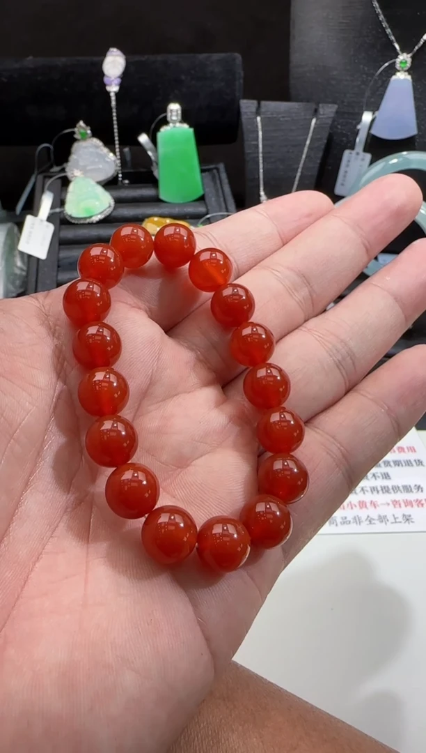 【闪购商品】玛瑙/玉髓手串未镶嵌玛瑙珠串