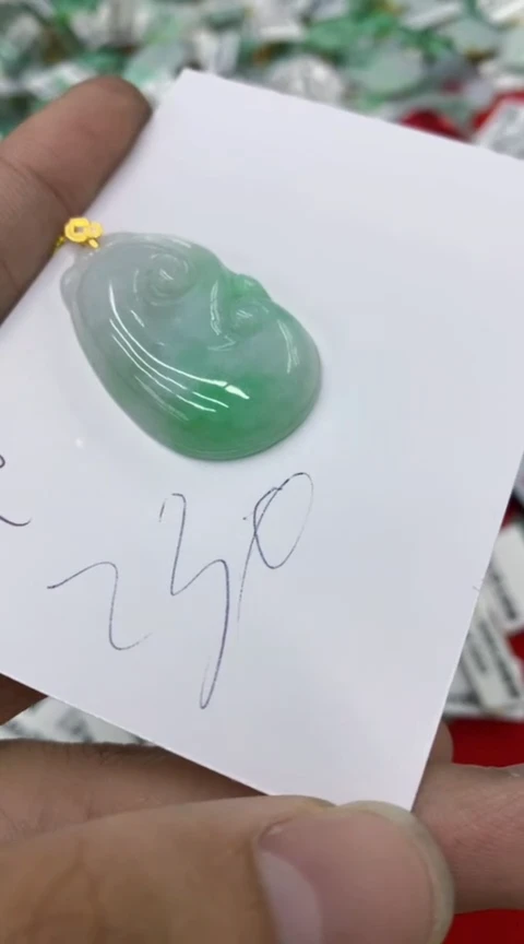 【闪购商品】翡翠颈饰18K金镶嵌号链接1111111