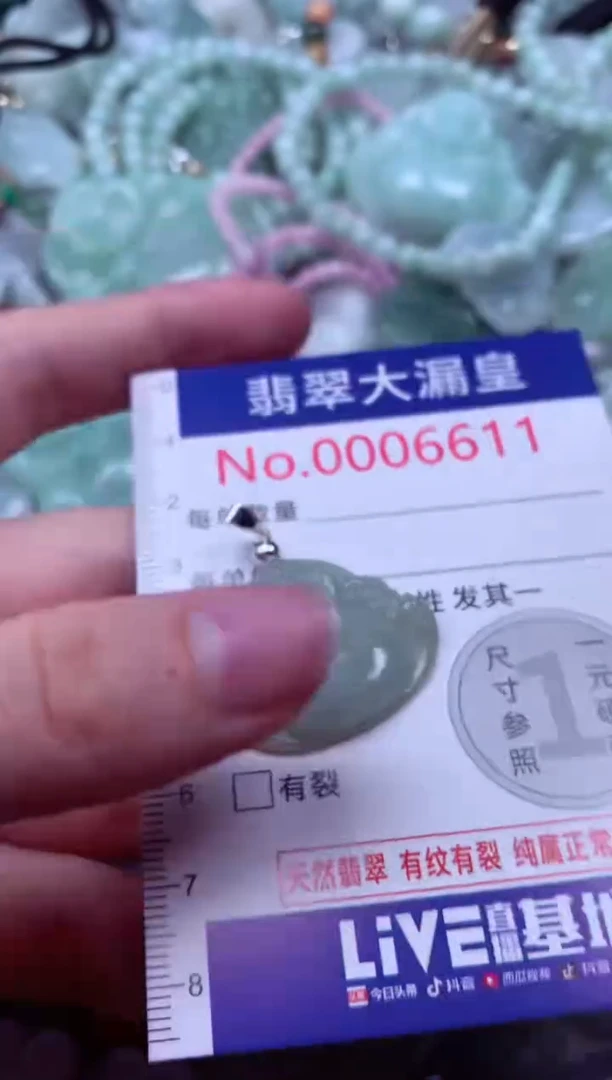 吊坠(不含链)未镶嵌翡翠6611