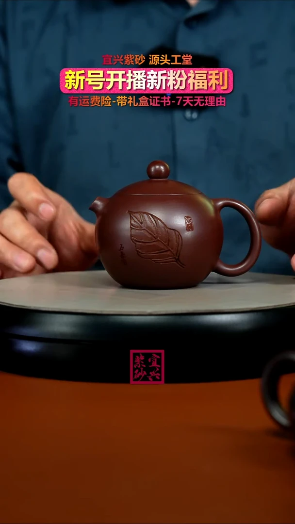 茶壶紫砂金枝玉叶西施190cc