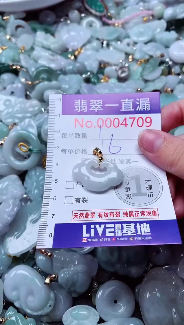 吊坠(不含链)未镶嵌翡翠4709