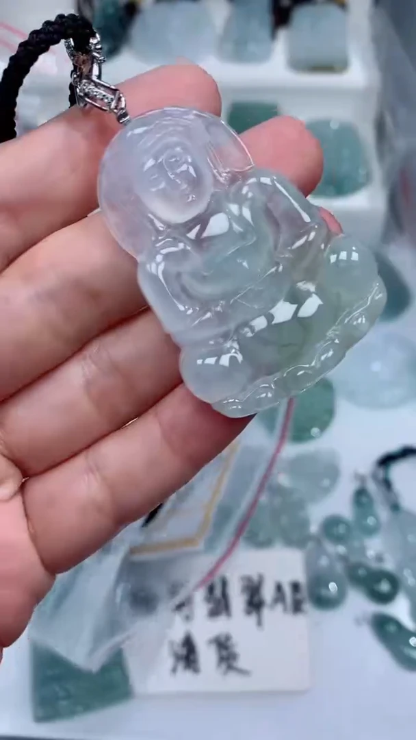 颈饰银S925镶嵌翡翠吊坠