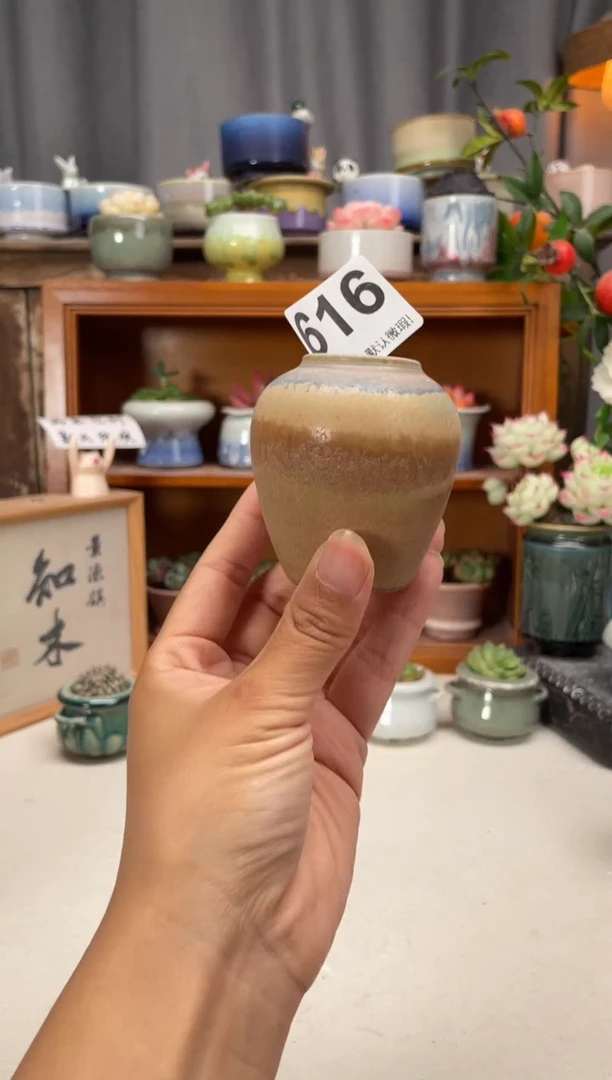 瓷片616知木小芳花盆