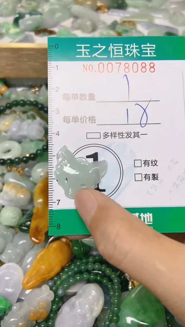 翡翠未镶嵌颈饰闪购00780588