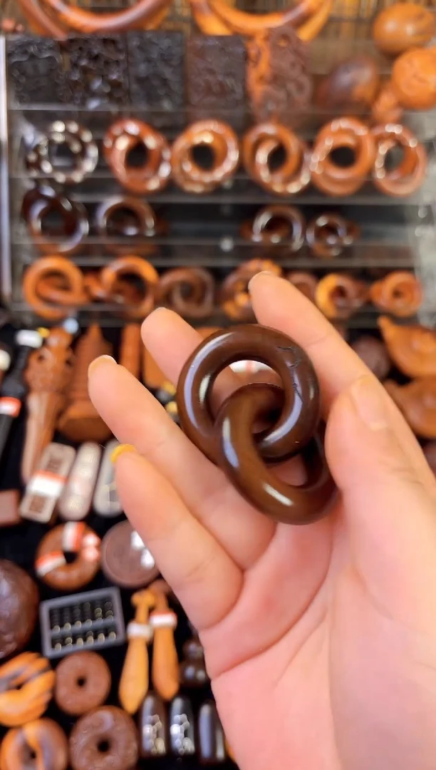 雷枣木玉化料刻七星乾坤圈2.0