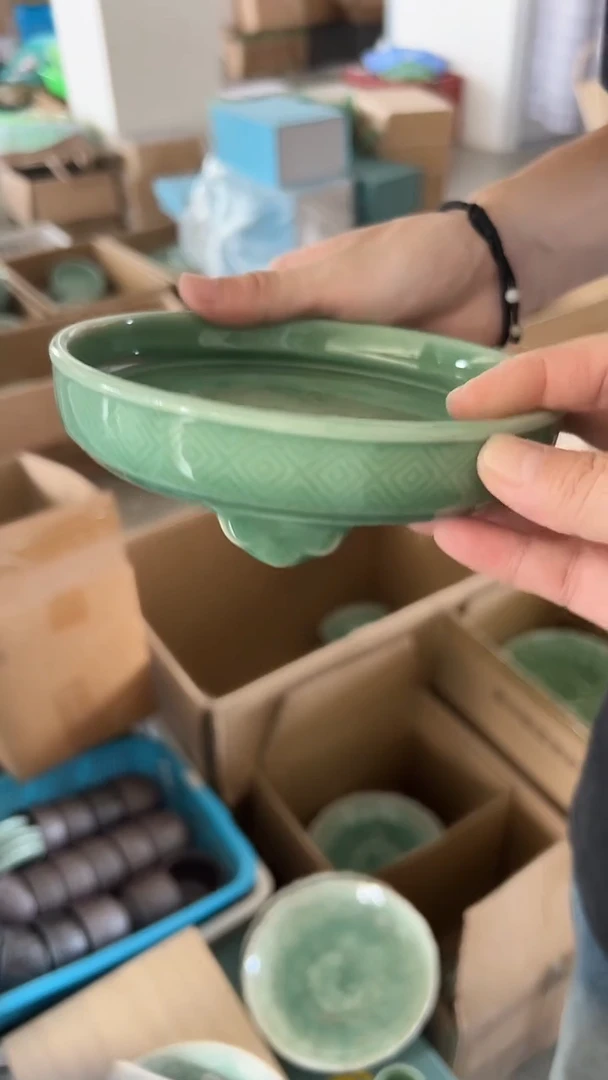 龙泉云间青瓷小米茶器