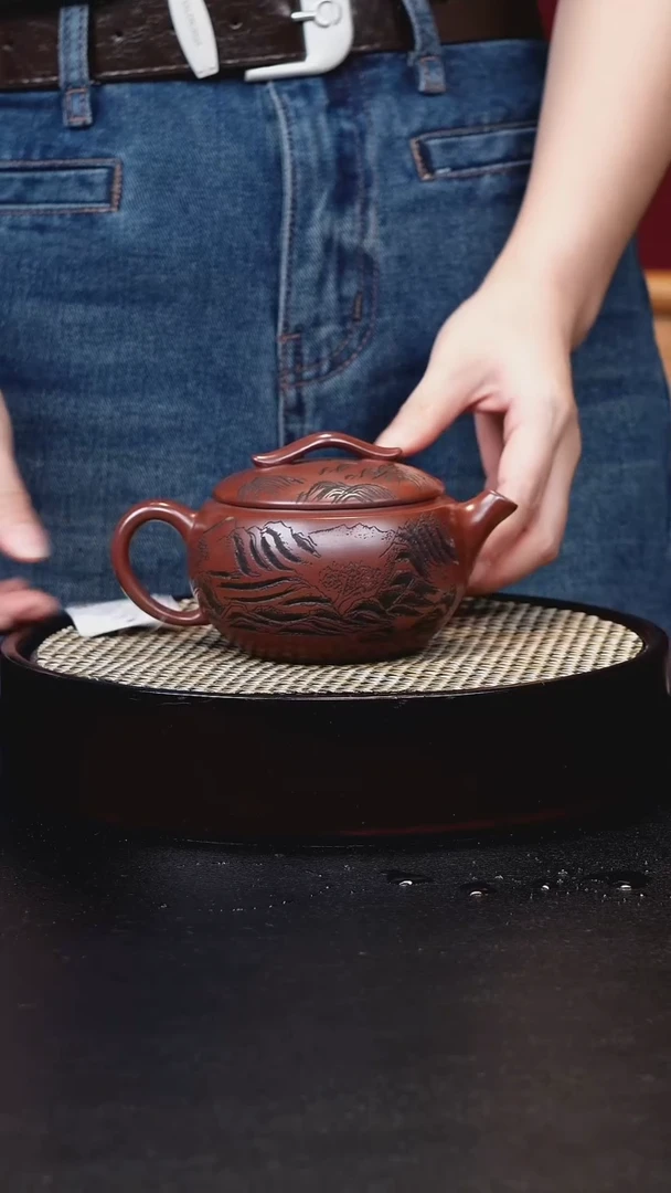 茶壶紫砂紫砂龙血巧云