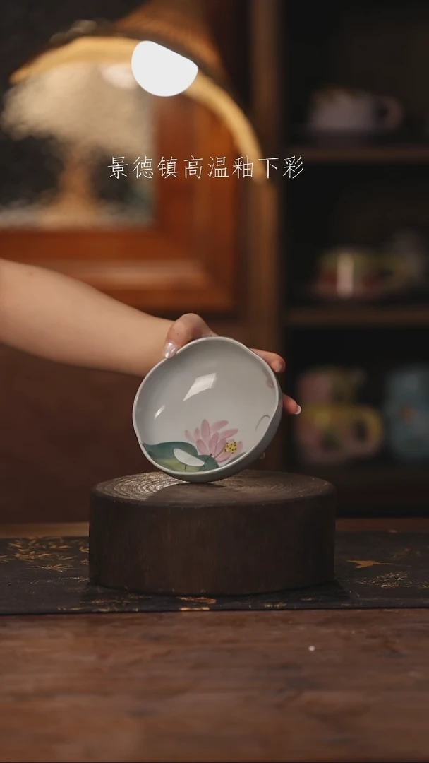 陶瓷景德镇高温釉下手绘陶瓷352
