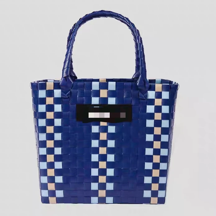 coco同款优质加厚板手工编织菜篮子夏天百搭大容量新款沙滩包包