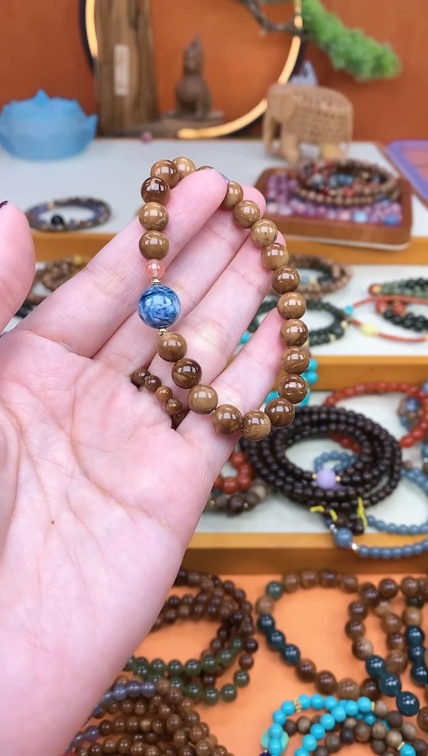 【闪购商品】库克手串未镶嵌库克菩提单圈雪花幽灵手串