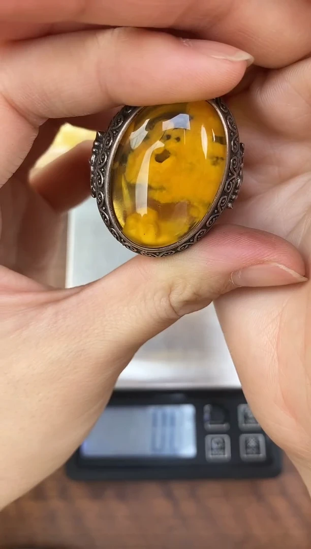 裸石琥珀未镶嵌天然琥珀蜜蜡