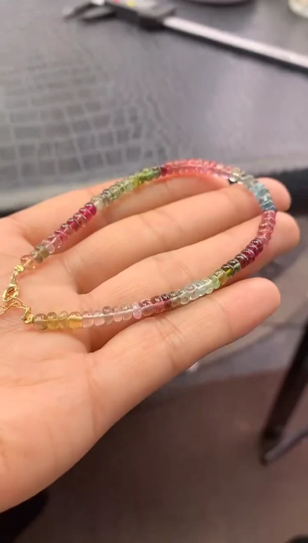 未镶嵌手串碧玺多样性发一条