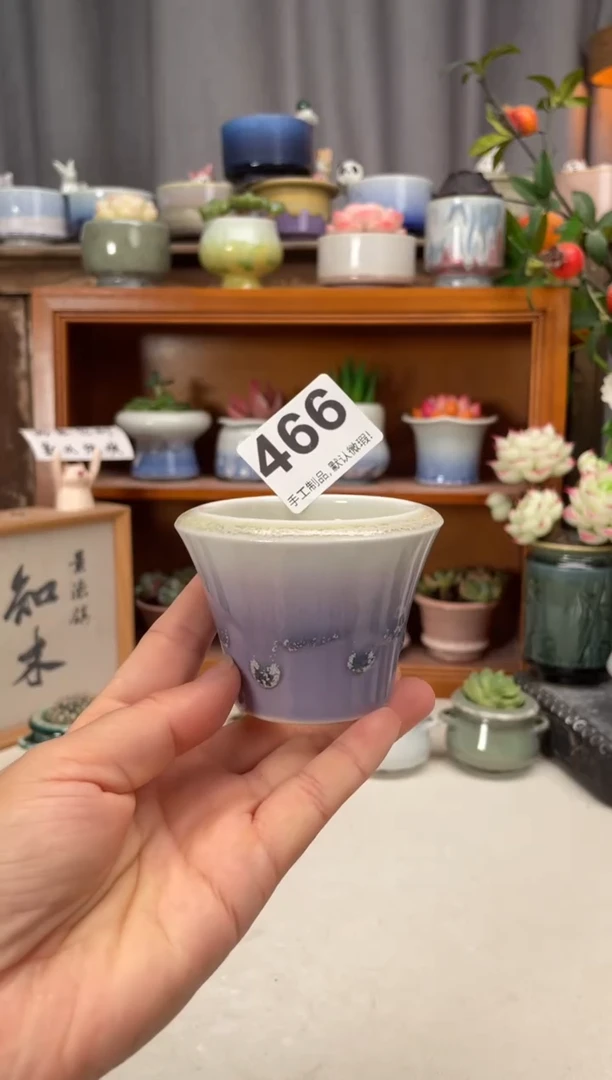 瓷片466知木小芳花盆
