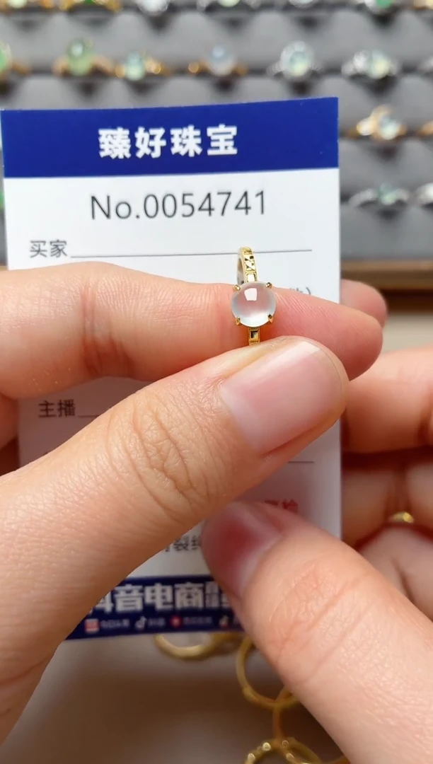 银S925镶嵌戒指翡翠1