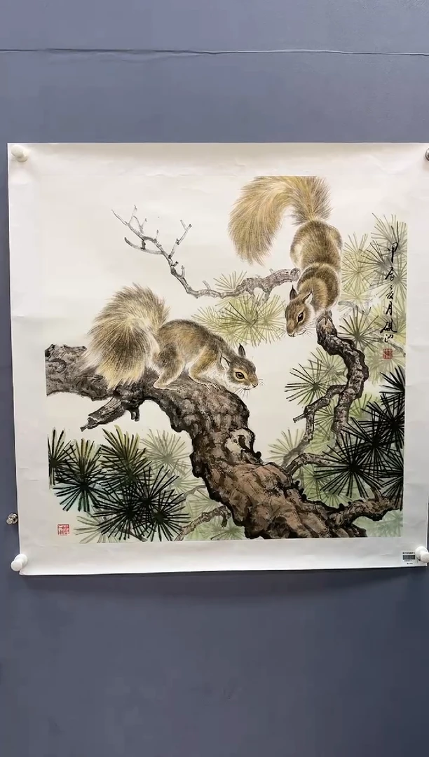 【闪购商品】绘画刘伟-4平尺-动物-纸片