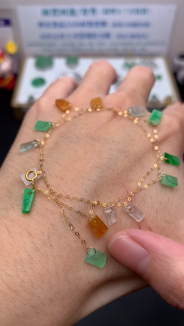 【闪购商品】定制翡翠18K金镶嵌模式推广期24小时鉴赏期