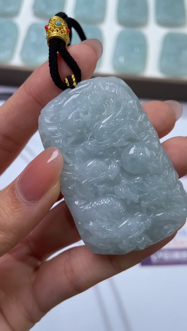 【闪购商品】翡翠挂件未镶嵌270155/天然缅甸龙牌多样性一件发