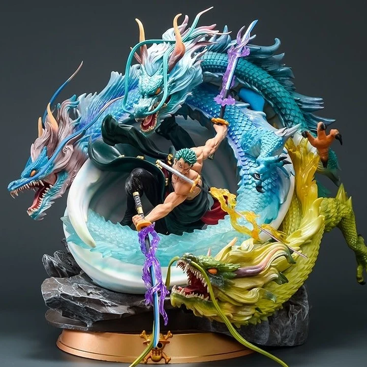三龙索隆 海贼王系列 动漫模型摆件雕像