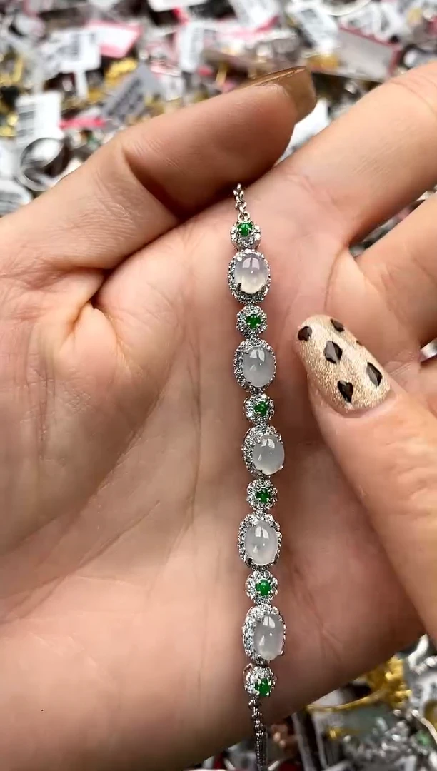 【闪购商品】翡翠戒指银S925镶嵌88888   8