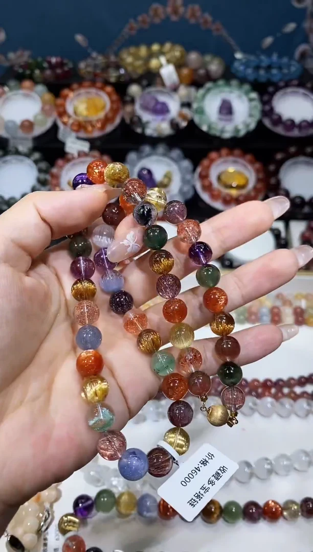 项链未镶嵌水晶老矿多宝塔链