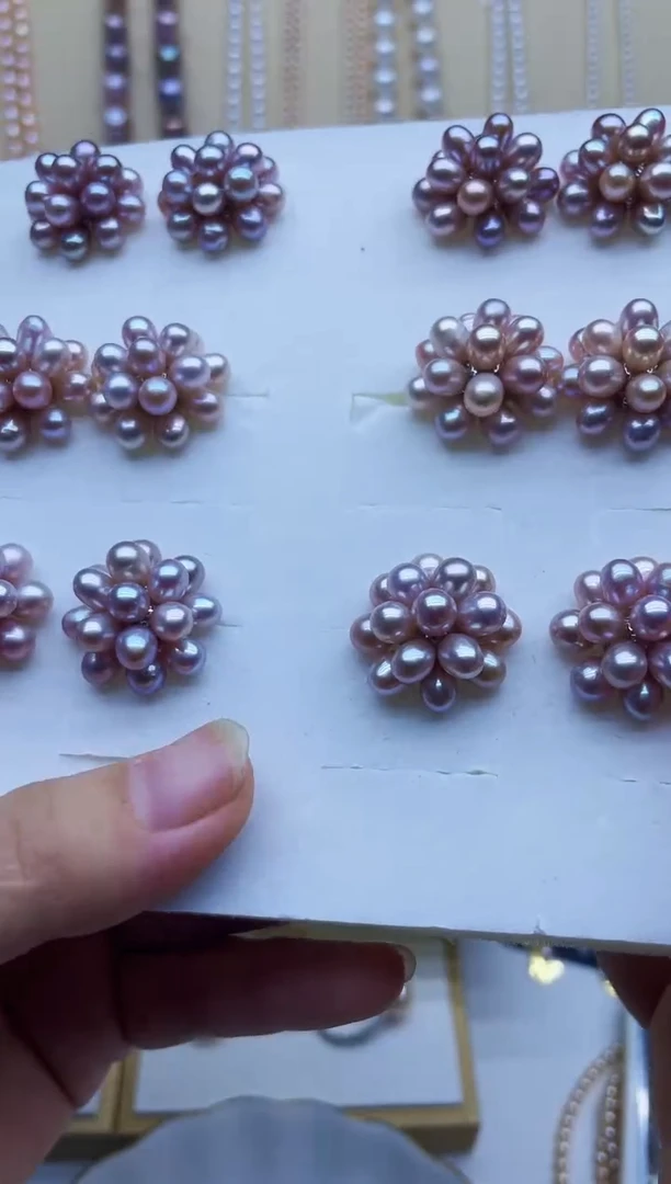 未镶嵌耳饰淡水珍珠耳钉多样性发其一