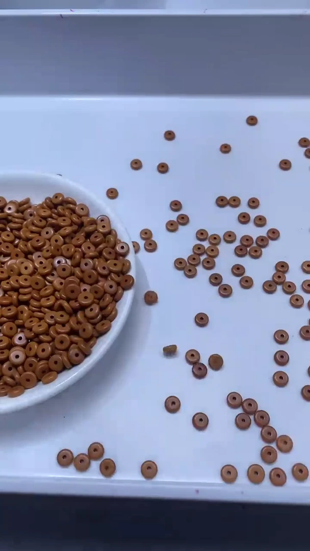 檀香木散珠W2767-橄榄核隔片6*2mm*50颗