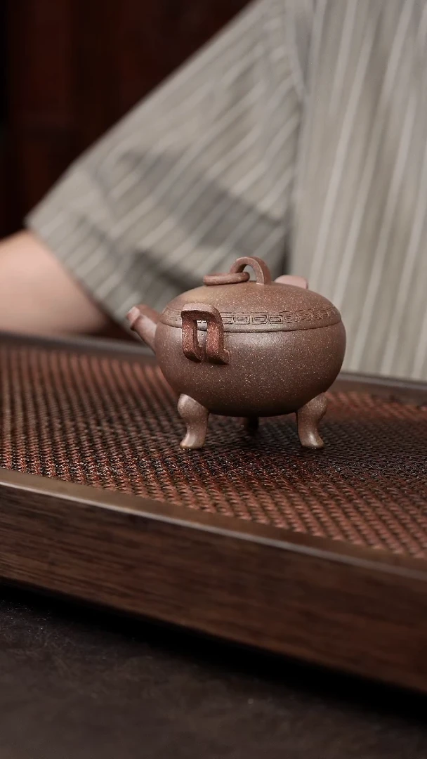 茶壶紫砂岩中泥龙归香炉