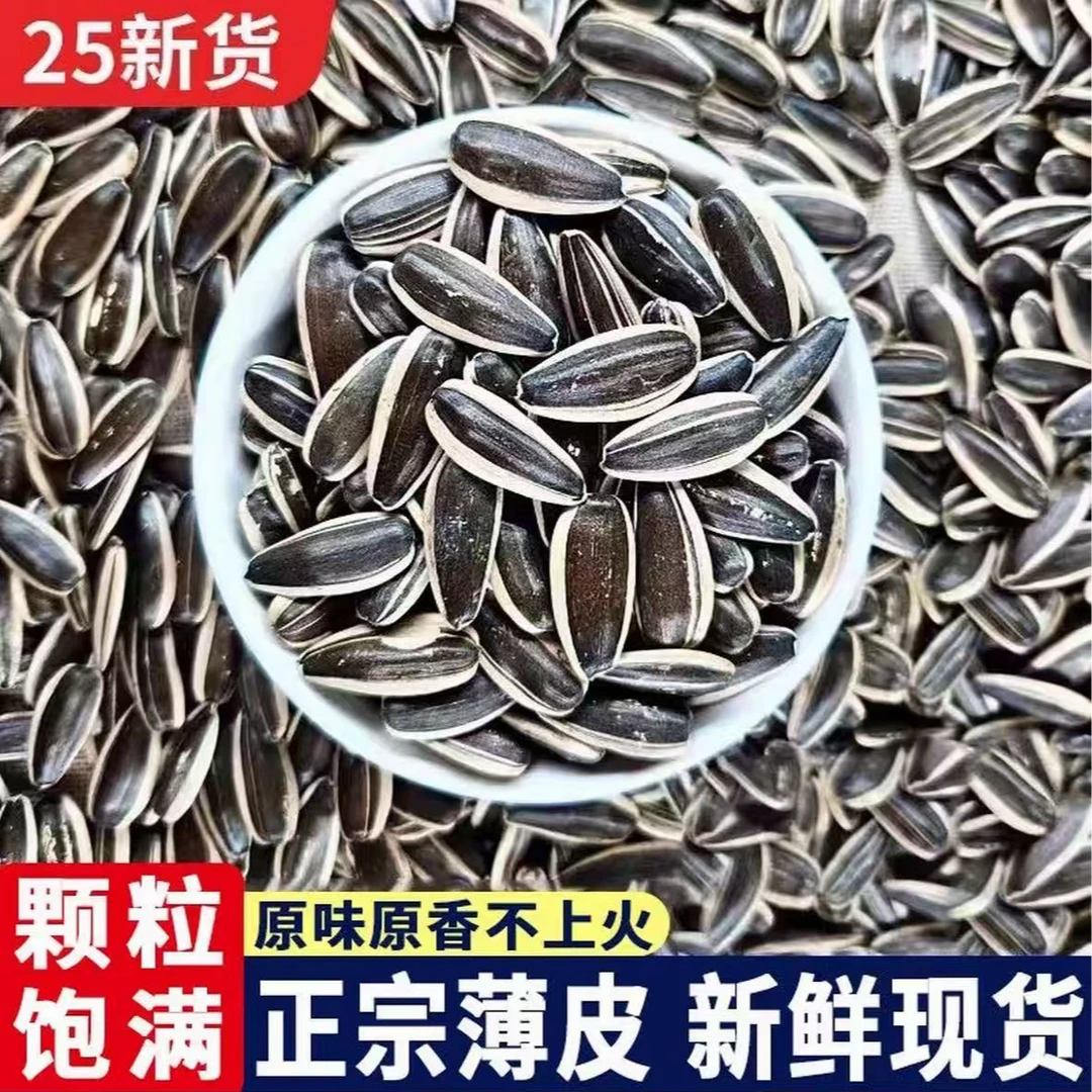 2025年原味瓜子葵花子坚果炒货过年零食