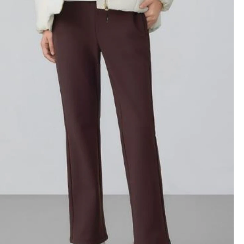 Rapido【新品】自在裤2025秋冬女士加绒保暖抗静电微喇裤CP4921L89