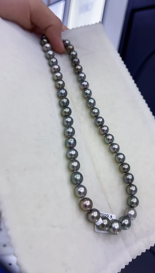 【闪购商品】海水珍珠颈饰银S925镶嵌大溪地8-10mm