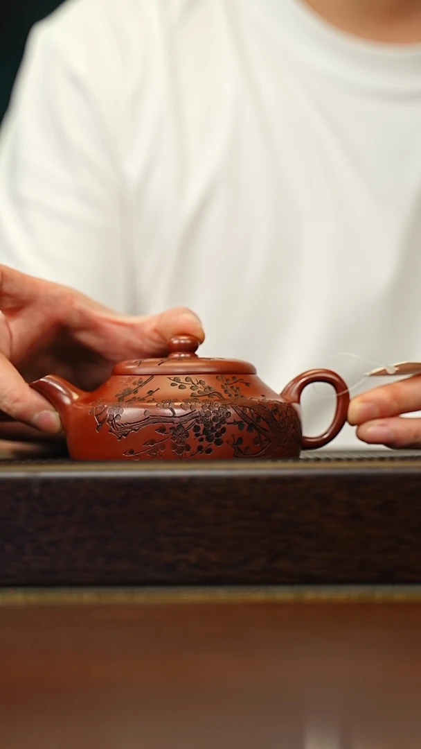 茶壶紫砂宜兴原矿 手工 紫砂壶容量200CC