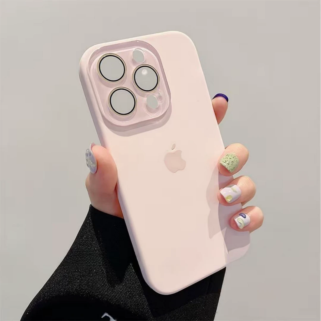 适用iPhone16液态硅胶全包带镜头膜适用苹果系列手机壳防摔新款