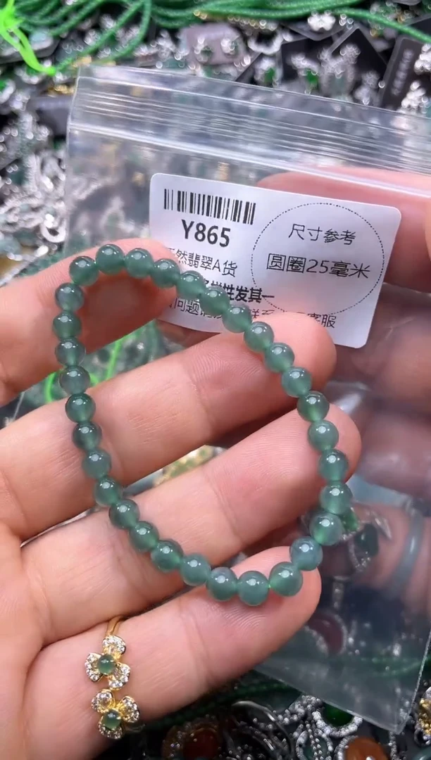 【闪购商品】翡翠颈饰未镶嵌Y865手串