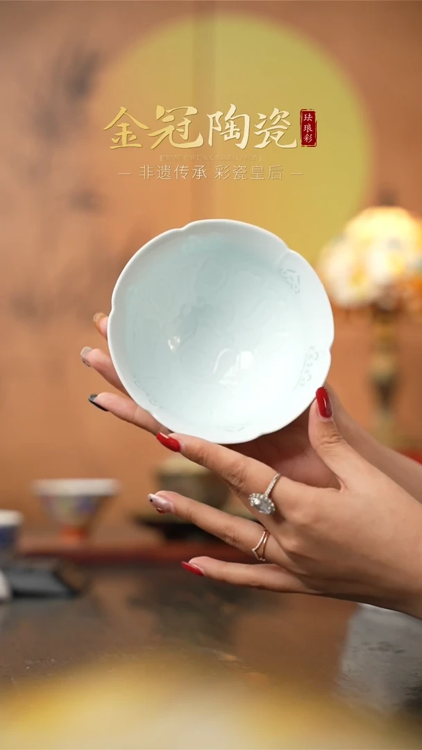 陶瓷5寸饭碗【半刀泥玲珑】