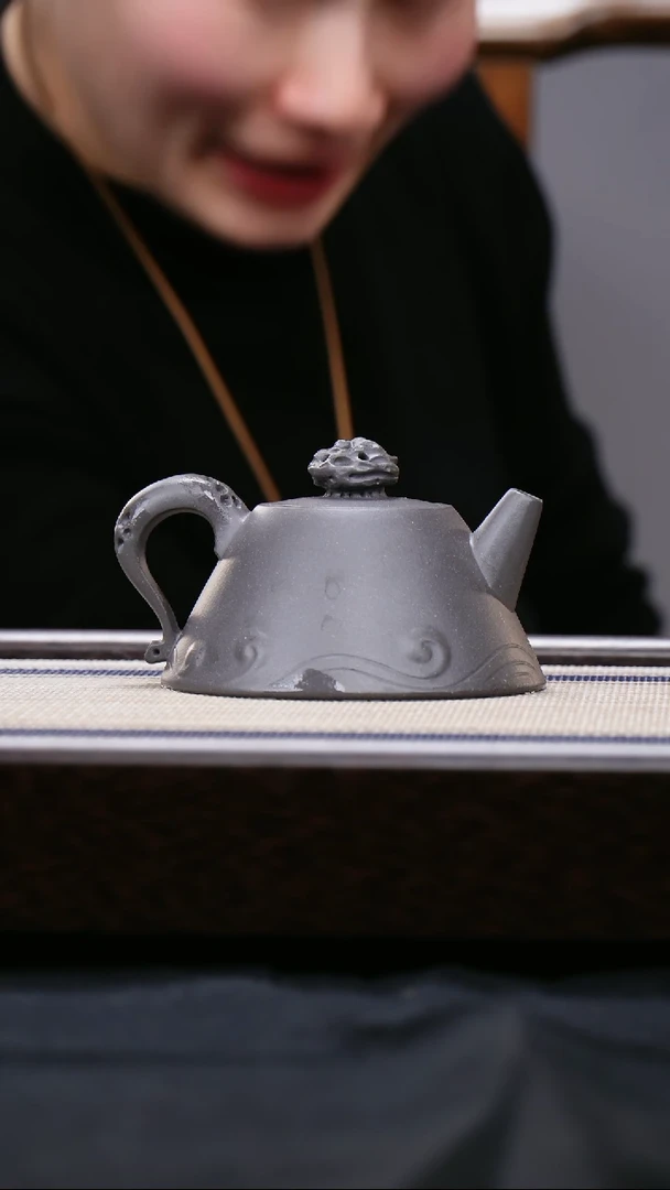 【闪购商品】紫砂茶壶 天青 惊涛