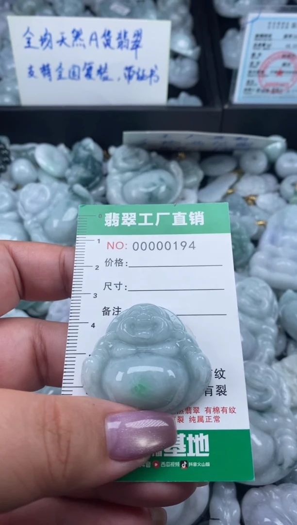 翡翠未镶嵌颈饰天然A货翡翠0194