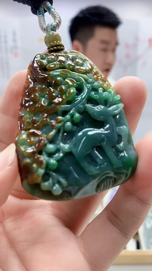 定制翡翠未镶嵌5028bb-毛货挂件37