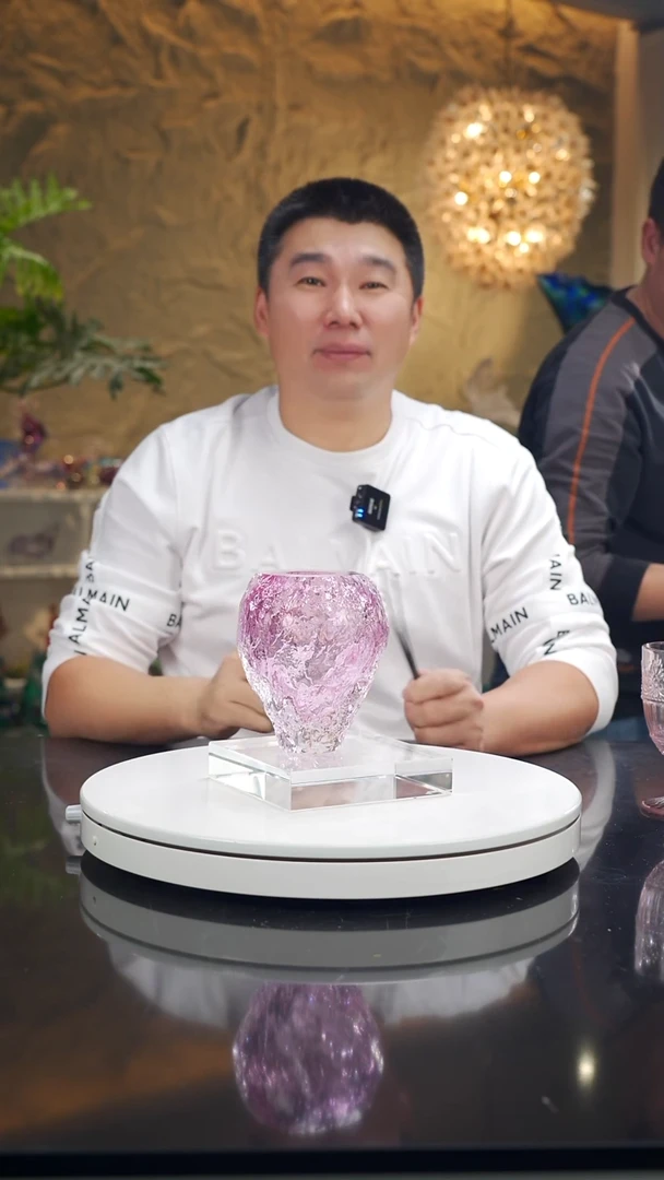 摆件福利金红水波纹香薰瓶