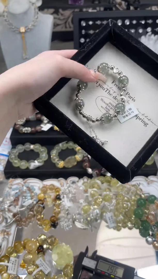 【闪购商品】烟晶手链银S925镶嵌天然水晶 多样性发货