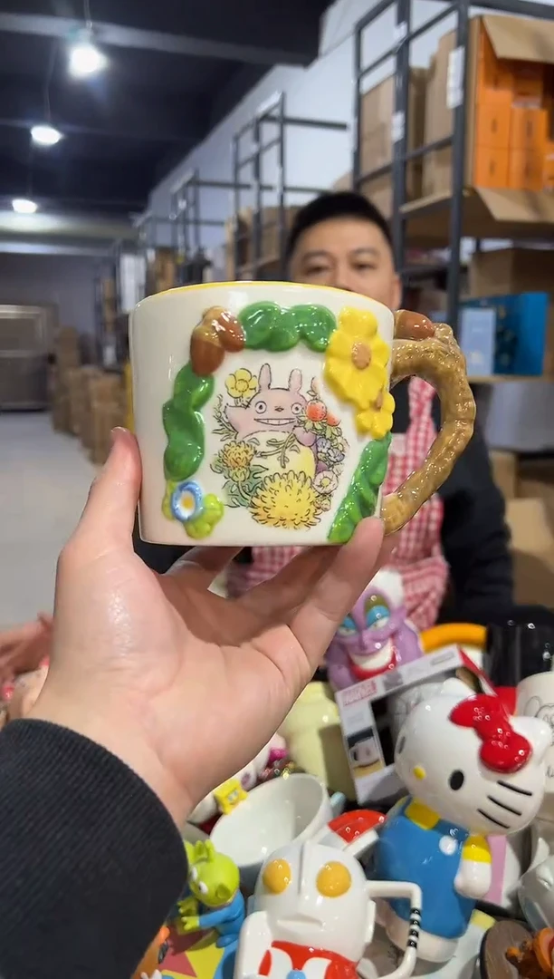 【闪购商品】杯陶瓷白色龙猫水杯