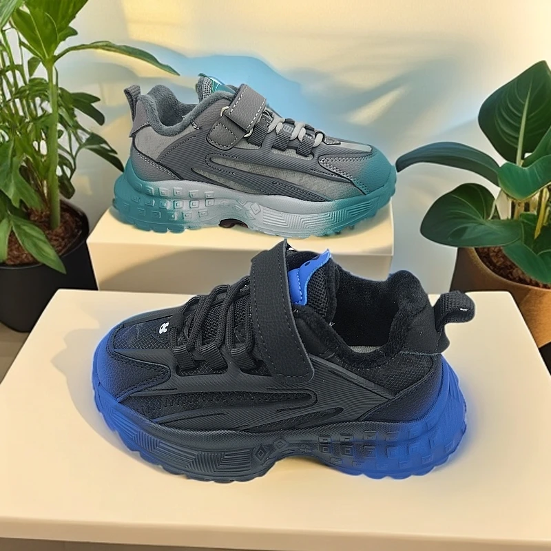 【小芭专属】23106冬季加绒魔术贴时尚保暖休闲运动鞋