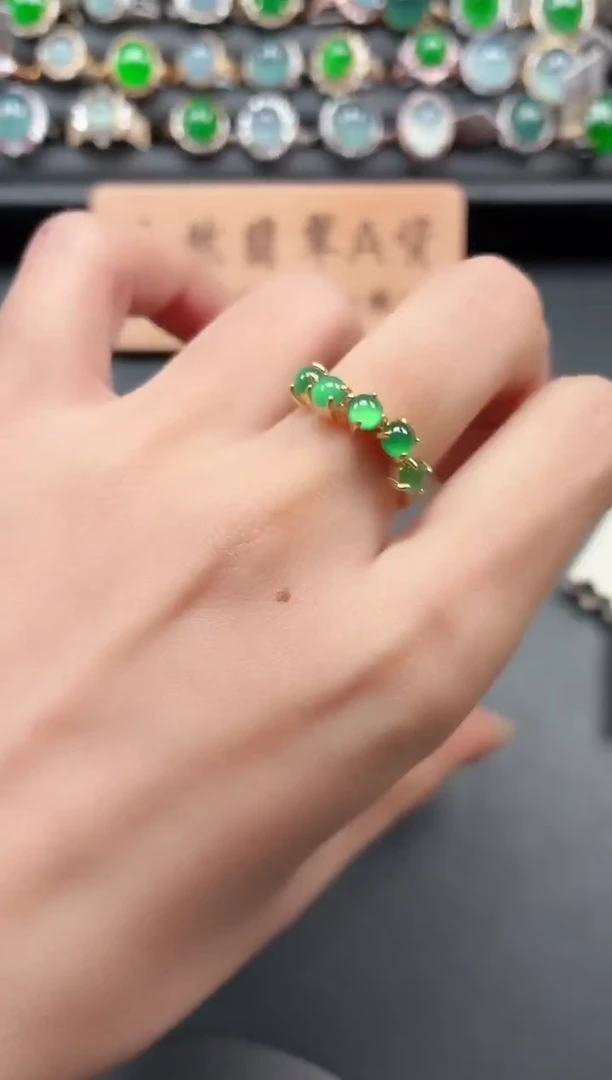 银S925镶嵌戒指翡翠11111