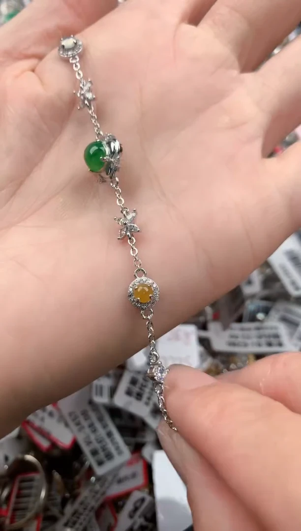 银S925镶嵌戒指翡翠888-----6