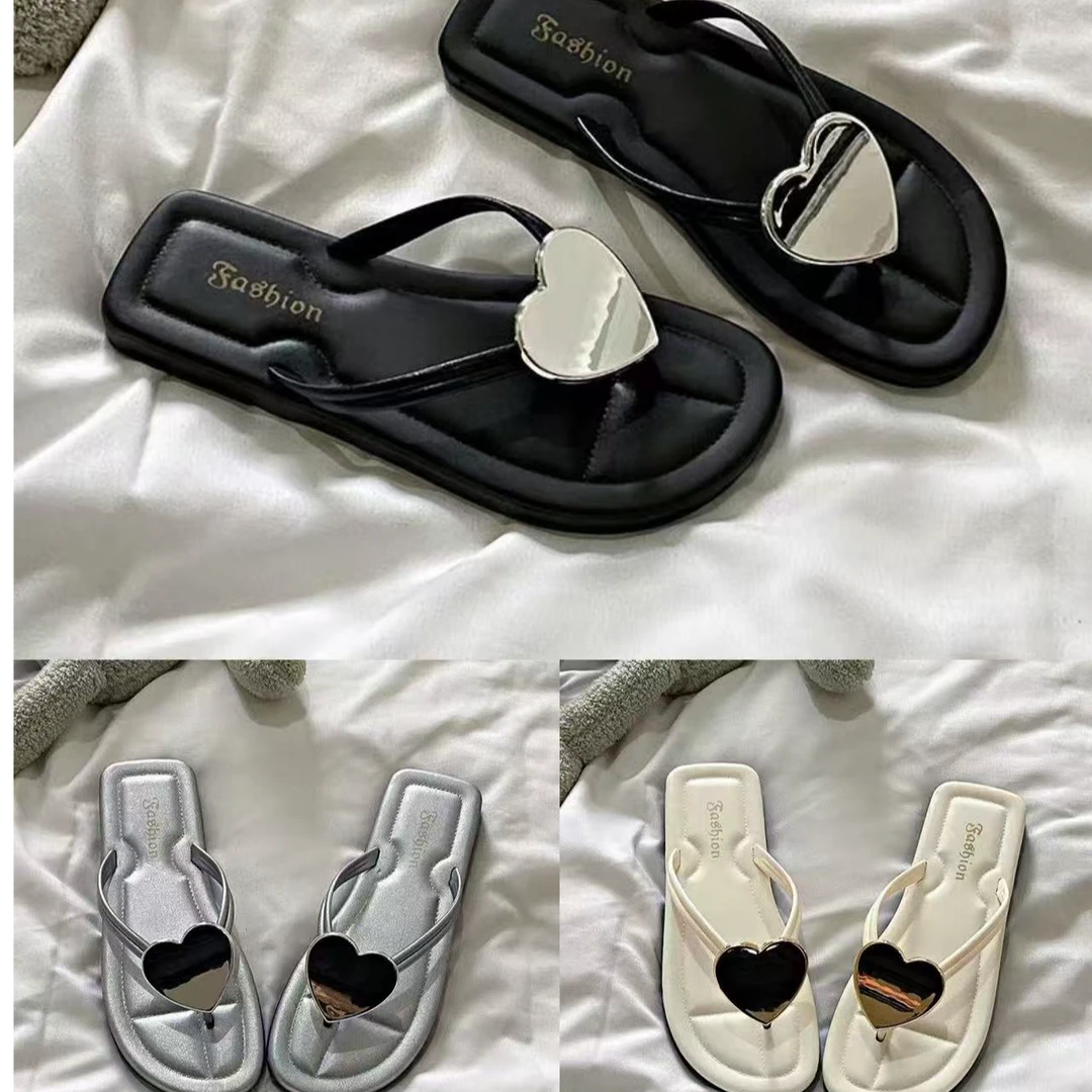 【芳芳好物】新款春夏季人字拖鞋简单百搭户外沙滩鞋爱心拖鞋RX116